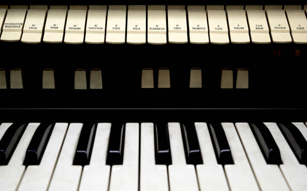 istock Close-up of an organ keyboard 1644506904