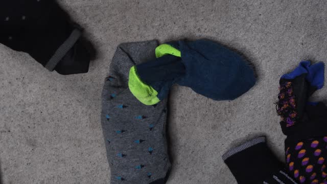 Socks falling on to the floor
