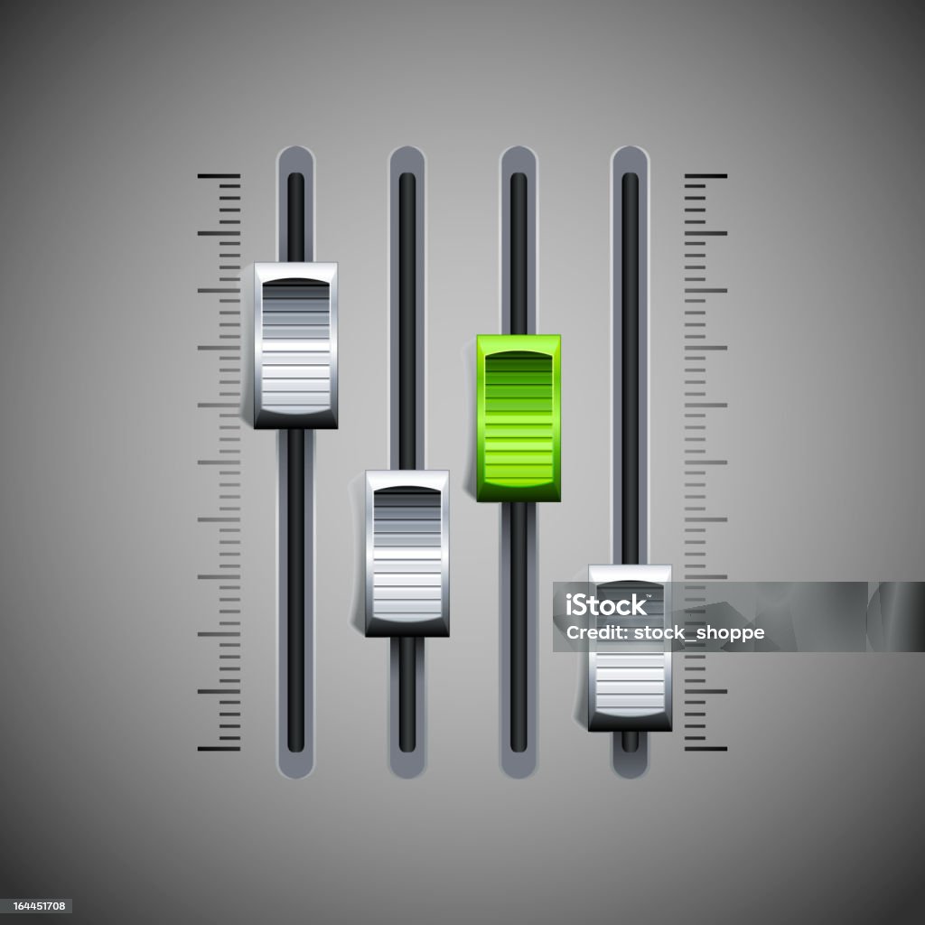 Mezclador de sonido de consola - arte vectorial de Ajustar libre de derechos