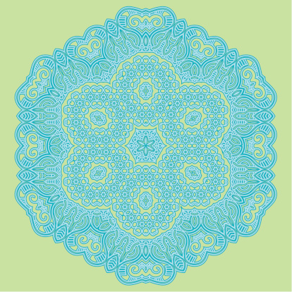 Roundish Pattern Ornamental Round Pattern Stock Illustration - Download Image Now ...