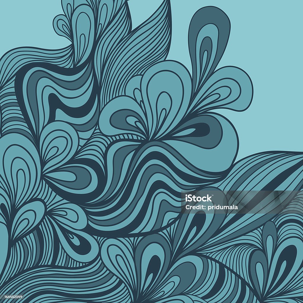 Wave Card Background Template Wave Design For Card Stock Illustration - Download Image Now ...