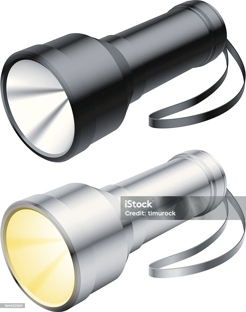 Taschenlampe. - Lizenzfrei Ausrüstung und Geräte Vektorgrafik
