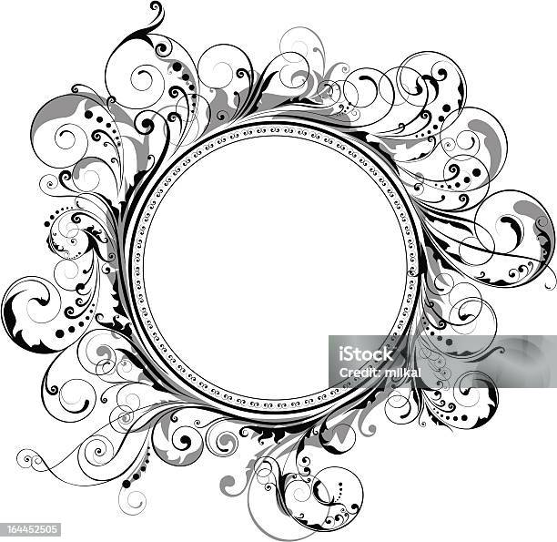 Cadre Cercle Swirl Vecteurs libres de droits et plus d'images vectorielles de Abstrait - Abstrait, Art et Artisanat, Blanc