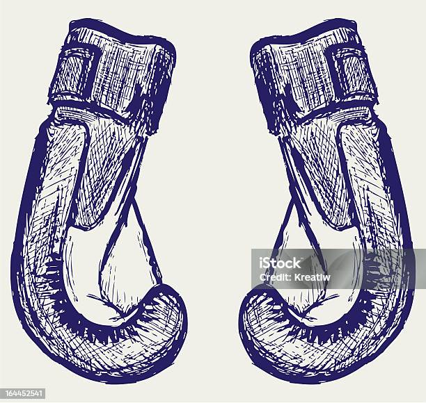 Ilustración de Guantes De Boxeo y más Vectores Libres de Derechos de Grabado - Técnica de ilustración - Grabado - Técnica de ilustración, Guante de Boxeo, Boxeo - Deporte