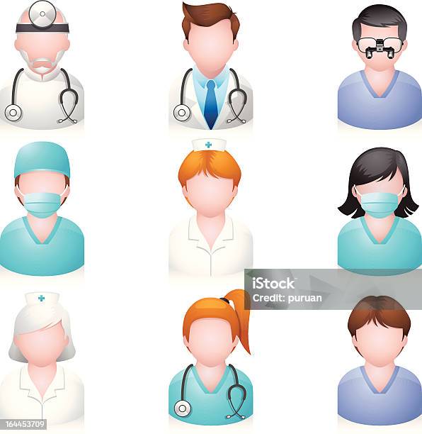 직원관리 아이콘 예과 간호사에 대한 스톡 벡터 아트 및 기타 이미지 - 간호사, 건강관리와 의술, 과학