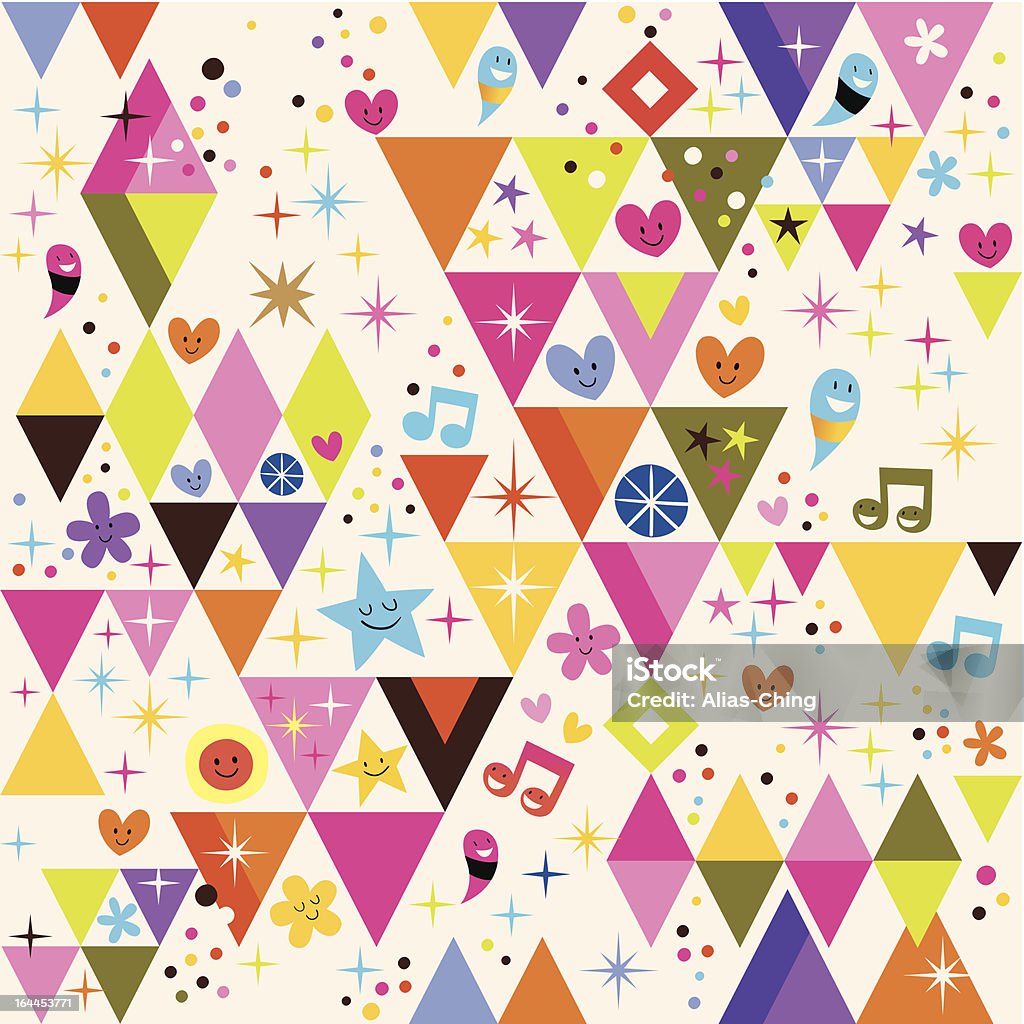Fun Triangles Background Stock Illustration - Download Image Now ...