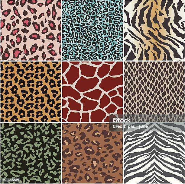 Amostra De Pele De Animal - Arte vetorial de stock e mais imagens de Pele de Chita - Pele de Chita, Animal, Jaguar - Gato