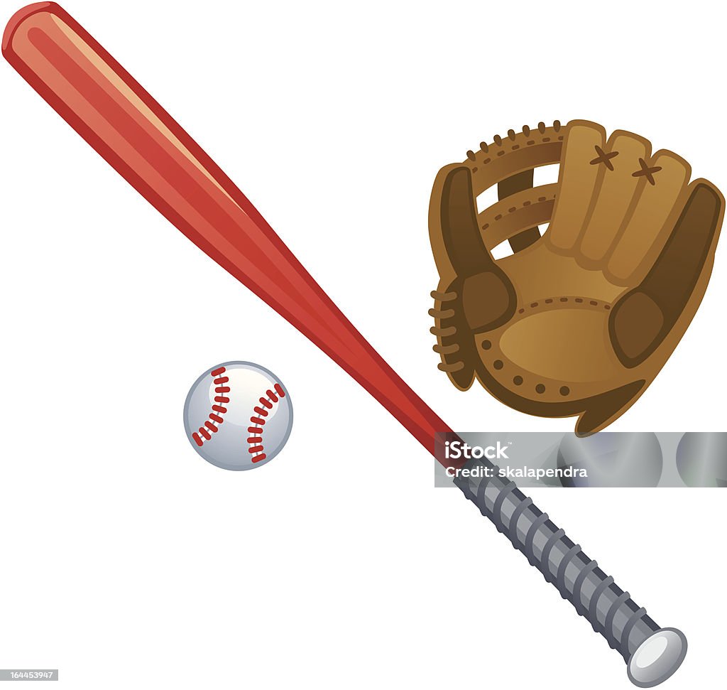 Бейсбол - Векторная графика Американская культура роялти-фри