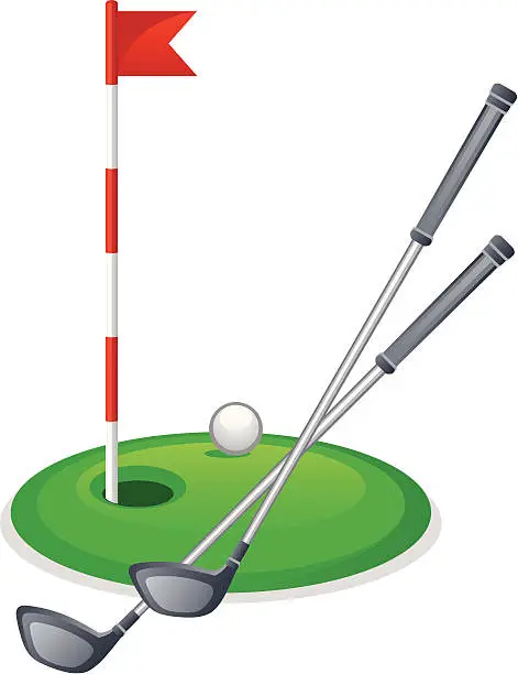 Vector illustration of Golf