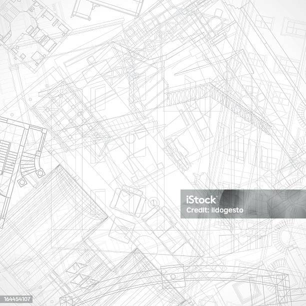 Architektoniczne Tło Abstrakcyjne - Stockowe grafiki wektorowe i więcej obrazów Abstrakcja - Abstrakcja, Architektura, Bez ludzi