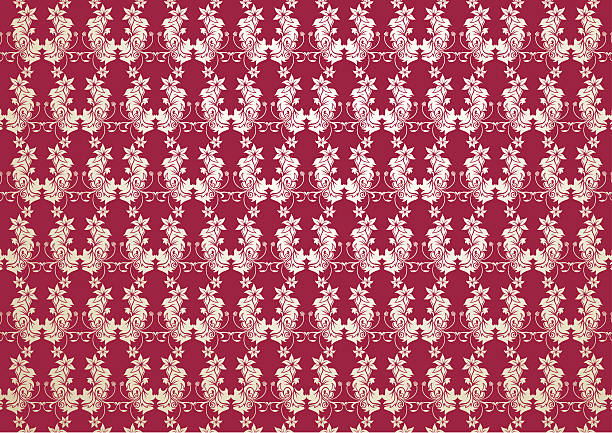 pattern red vector art illustration