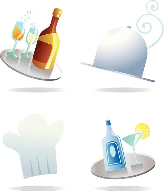 Vector illustration of Food Icons