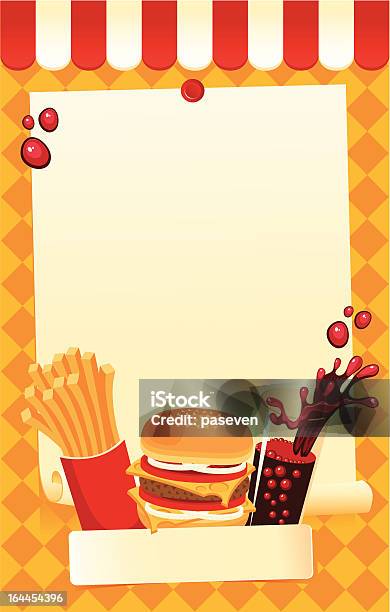Fastfood Menu - Immagini vettoriali stock e altre immagini di Alimentazione non salutare - Alimentazione non salutare, Alimentazione sana, Bibita