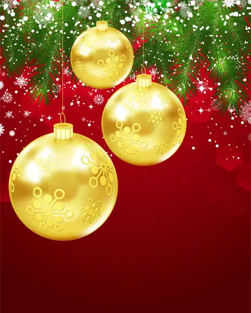 Vector illustration of Christmas background.