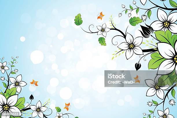 Leaves And Flowers Stock Illustration - Download Image Now - Animal Markings, Art And Craft, Backgrounds