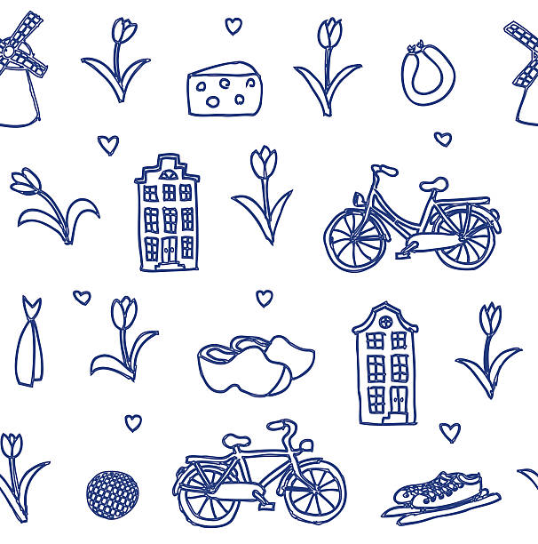 Dutch Icons Pattern Dutch Culture Illustrations, Royalty-Free Vector Graphics & Clip Art ...