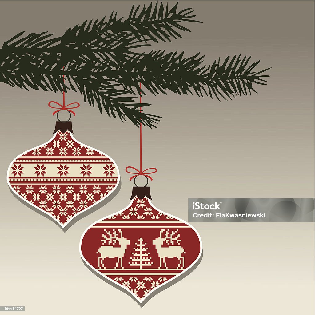 Palle di Natale con decorazioni retrò - arte vettoriale royalty-free di A forma di stella