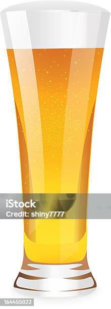 Beer In Glass Stock Illustration - Download Image Now - Alcohol - Drink, Beer - Alcohol, Bubble