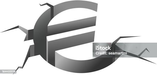 Концепция Вниз Евро — стоковая векторная графика и другие изображения на тему Абстрактный - Абстрактный, Банк, Банковское дело