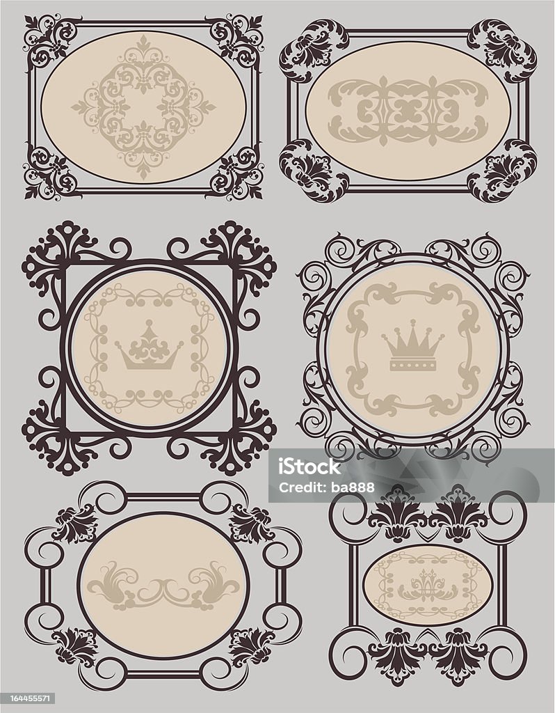 Frame Banner Vector Vector Illustration Frames And Banners For Design Stock Illustration ...