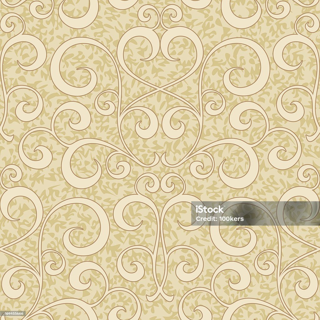 abstract beige floral seamless background abstract beige flourish floral swirl seamless background pattern Abstract stock vector