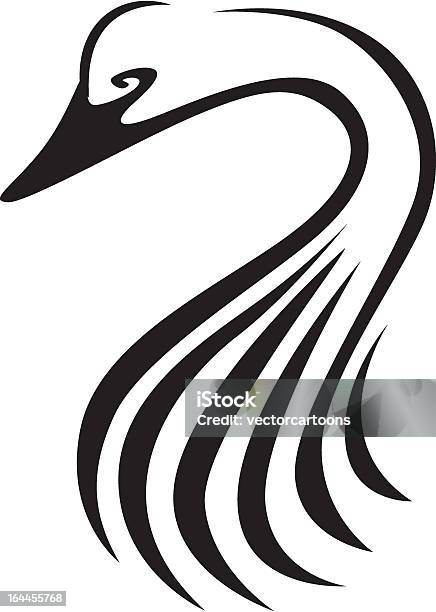 Kreative Swan Vogel Illustrationen Stock Vektor Art und mehr Bilder von Höckerschwan - Höckerschwan, Illustration, Konzepte