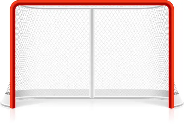 Vector illustration of Ice hockey net