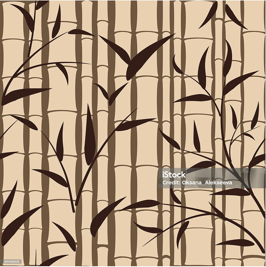 Бесшовный фон узор из бамбука - Векторная графика Абстрактный роялти-фри