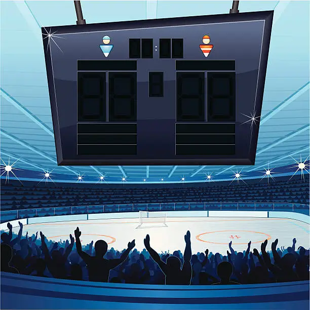 Vector illustration of Hockey Stadium