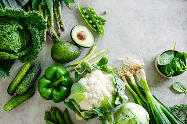 istock Assortment of fresh and organic vegetables on white background 1644567431