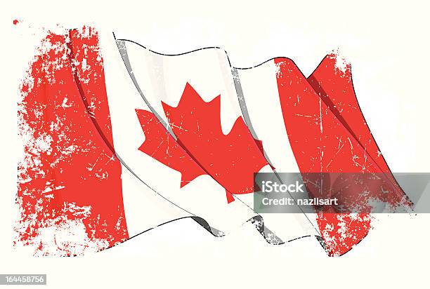 Grange Bandiera Del Canada - Immagini vettoriali stock e altre immagini di Bandiera del Canada - Bandiera del Canada, Foglia di acero, Scorrere