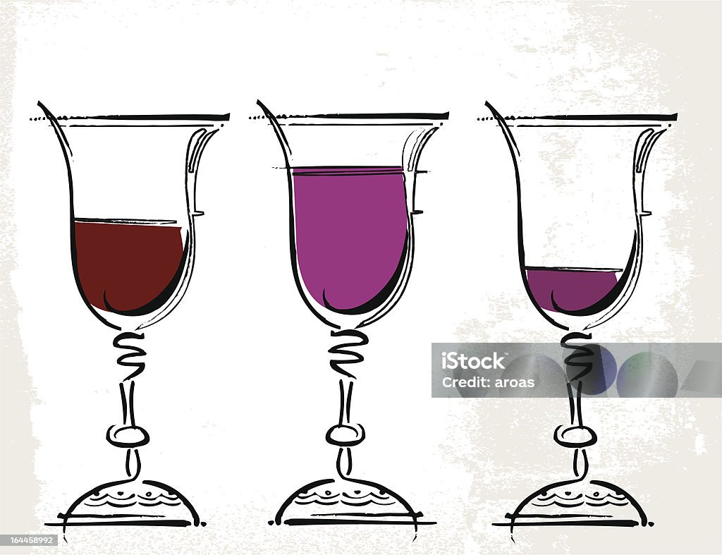 Verres de vin illustration - clipart vectoriel de Activités sociales après le travail libre de droits