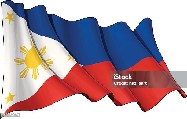 Flaga Filipin - Stockowe grafiki wektorowe i więcej obrazów Azja - Azja, Azja Południowo-Wschodnia, Białe tło