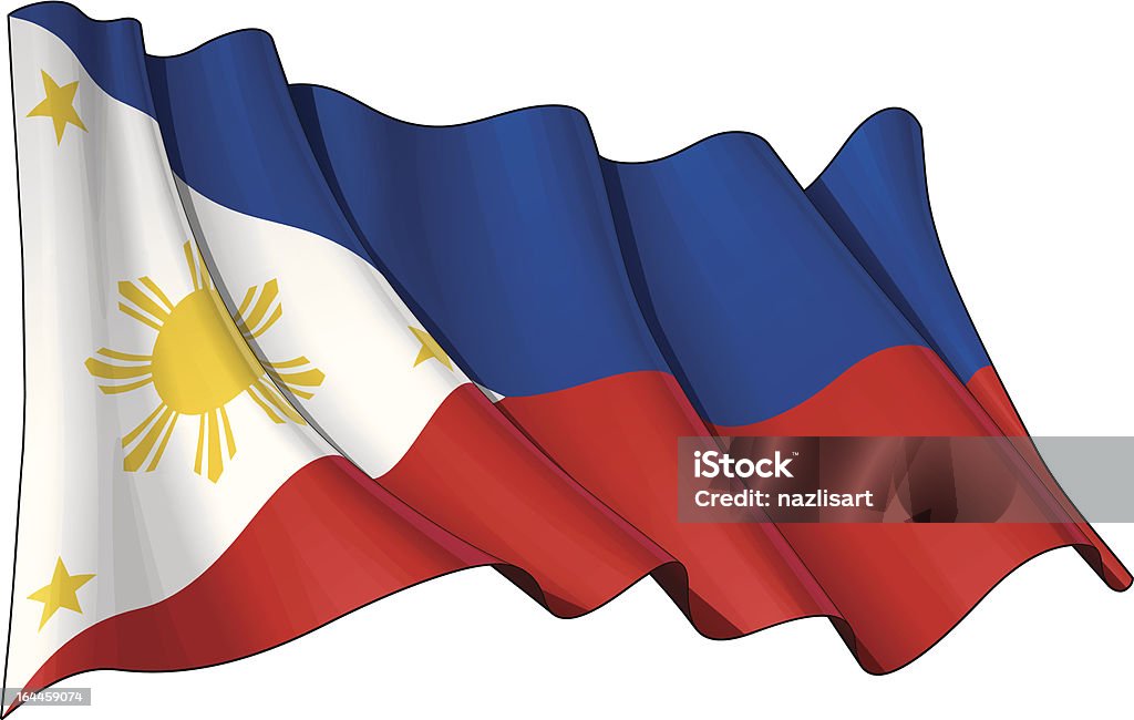 Bandeira das Filipinas - Royalty-free Acenar arte vetorial