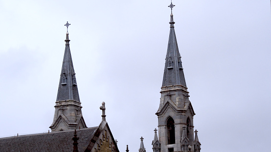central bell towers of a church, architecture