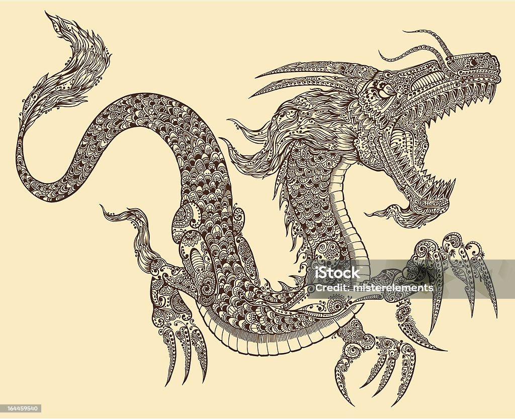 Henna Tattoo Dragon Stock Illustration - Download Image Now - Animal, Animal Scale, Animal Themes - iStock Henna Tattoo Dragon Stock Illustration - Download Image Now - Animal, Animal Scale, Animal Themes - iStock