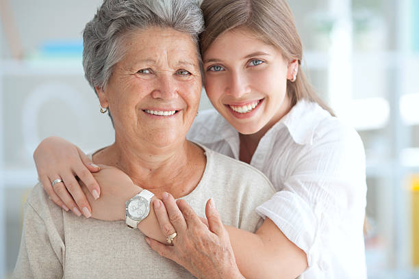 istock Young woman with grandmother. 164459701