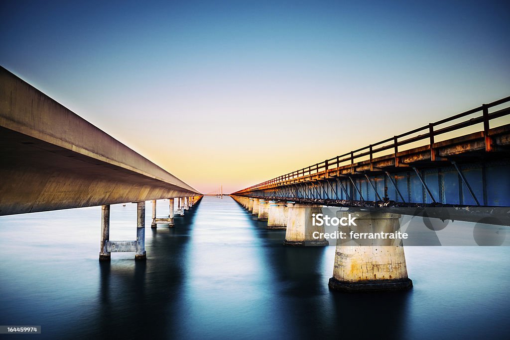 Keys de Floride - Photo de Pont Seven Mile Bridge libre de droits