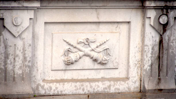 istock symbolic torches carved into a tomb 1644599795
