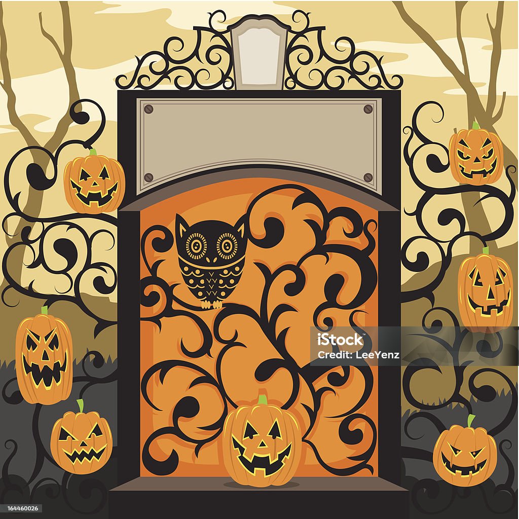 Halloween Party "A Vector Illustration of Halloween Party, Showing the halloween party invitation .See Related Image:" Back Lit stock vector