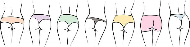 damenunterhose - panties thong women sensuality stock-grafiken, -clipart, -cartoons und -symbole