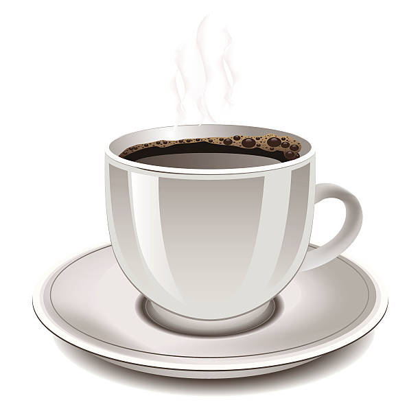 コーヒーカップのベクトルイラスト。 - steam black coffee heat drink点のイラスト素材／クリップアート素材／マンガ素材／アイコン素材