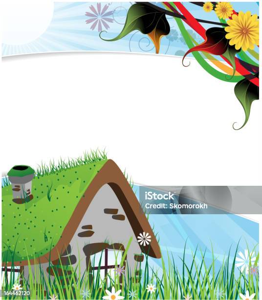Brick Haus Stock Vektor Art und mehr Bilder von Bauwerk - Bauwerk, Bildhintergrund, Blatt - Pflanzenbestandteile