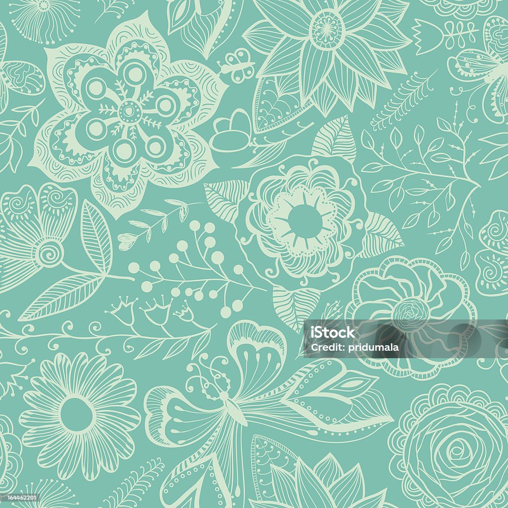 Seamless texture with flowers. Endless floral pattern Abstract stock vector