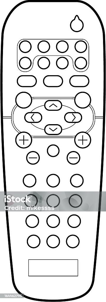 Remote Line Drawinh Remote Control Line Art Stock Illustration - Download Image Now ...