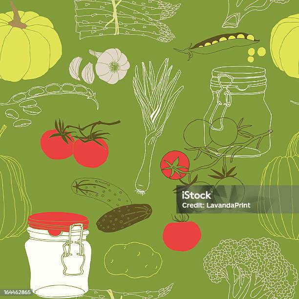 Ilustración de Vegetales Las Conservas Y Cocina y más Vectores Libres de Derechos de Pote - Pote, Espárrago, Abstracto
