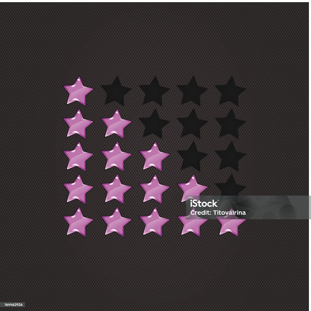 Глянцевые Рейтинг Stars фиолетовый - Векторная графика Блестящий роялти-фри