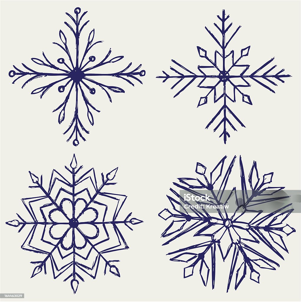Snowflake winter Snowflake winter. Sketch Sketch stock vector
