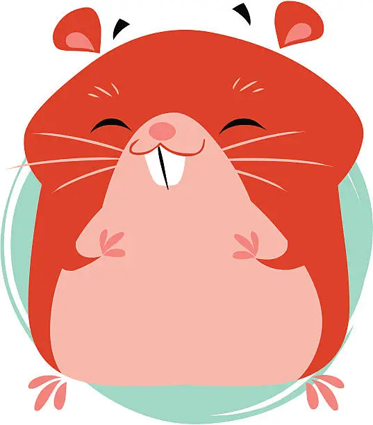 Vector illustration of Hamster