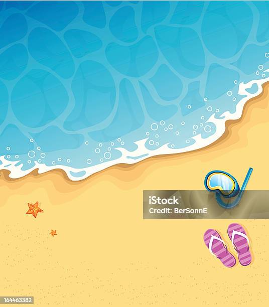 Summer Tropical Banner Stock Illustration - Download Image Now - Animal Shell, Arts Culture and Entertainment, Beach